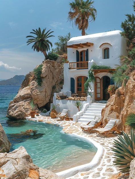 House On The Ocean, Houses On The Water, Beachy Room, Water House, On The Ocean, Cool House Designs, Big Houses, House Inspo, Dream Big