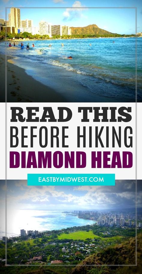 Read This Before Hiking Diamond Head | Honolulu | Oahu | Hawaii Hawaii Diamond Head, Oahu Things To Do, Hawaii Vacation Oahu, Hawaii Vacation Tips, Hawaii Trip Planning, Oahu Hikes, Hawaii Hikes, South Dakota Travel, Hawaii Itinerary