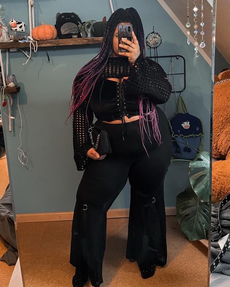 Cyberpunk Outfit Plus Size, Hippie Outfits Plus Size, Plus Size Alt Outfits, Plus Size Punk Fashion, Plus Size Goth Outfits, Plus Size Alternative Outfits, Plus Size Grunge Outfits, Plus Size Concert Outfit, Chubby Goth