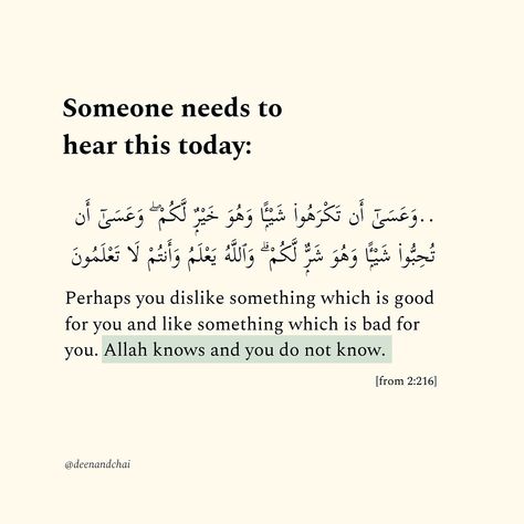 2:216 Quran, Sabr Quran Quotes, Short Quran Verses, Islamic Remainder, Arabic Notes, Quran Reminder, Quran Sayings, Comfort Verses, Islamic Quotes Sabr