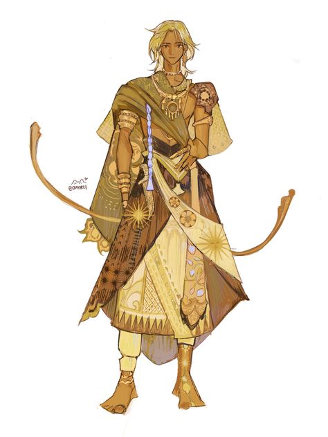 Desert Outfit Fantasy, Desert Clothing, Desert Outfit, Character Design Male, Character Design References, Illustration Character Design, Fantasy Clothing, Dnd Characters, Character Outfits