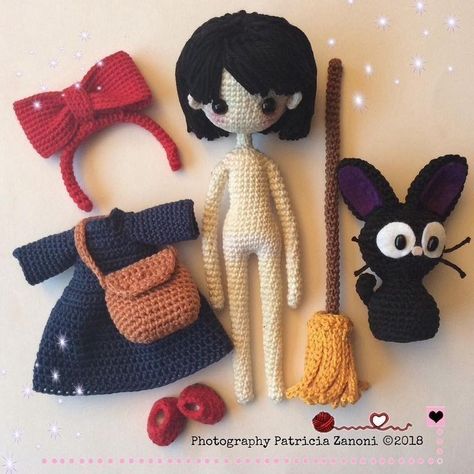 Toys Ideas, Fun Crochet Projects, Miyazaki, Knitted Toys, Coraline, Crochet Patterns Amigurumi, Crochet Dolls, Amigurumi Doll, Crochet Doll