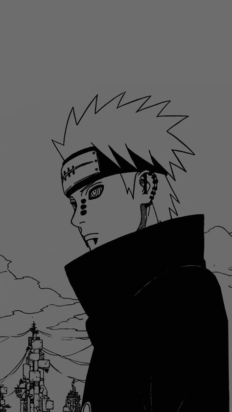 Naruto Wallpaper Black And White, Naruto Black And White, Nagato Pain, Abstract Decorative Painting, Pain Naruto, Samurai Wallpaper, Logo Wallpaper Hd, Manga Wallpaper, Anime Lock Screen Wallpapers