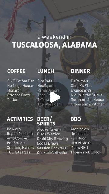 Visit Tuscaloosa, Alabama on Instagram: "Save for your trip to #Tuscaloosa, #Alabama! ✨" Tuscaloosa Alabama, Alabama Roll Tide, Roll Tide, Alabama, Things To Do, Travel, On Instagram, Instagram