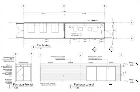 40ft Container office and storage by JRP 40 Ft Container Office Design, Container Office Layout, Converted Shipping Containers, Shipping Container Office, Container Van, 40ft Container, Site Office, 20ft Container, Container Office