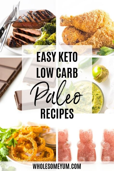 Low Carb Paleo Recipes, Paleo Keto Recipes, Wholesome Yum, Easy Recipes For Beginners, Paleo Low Carb, Paleo Recipes Easy, Low Carb Breakfast Recipes, Makanan Diet, Easy Paleo