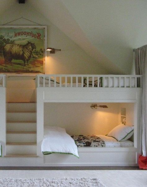 Built In Bunk Beds, Bunk Bed Rooms, Modern Bunk Beds, Bunk Beds Built In, Built In Bunks, Bunk Rooms, Cool Bunk Beds, Bunk Beds With Stairs, Bunk Bed Designs