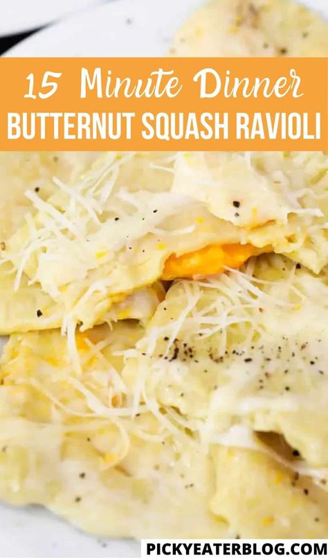 Butternut Squash Ravioli Sauce, Butternut Squash Ravioli Recipe, Squash Ravioli Recipe, Dinner Butternut Squash, Ravioli Sauce Recipe, Healthy Pasta Recipes Vegetarian, Butternut Squash Pasta Sauce, Butternut Recipes, Squash Ravioli