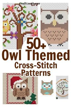 Free Cross Stitch Designs, Cross Stitch Owl, Owl Embroidery, Owl Cross Stitch, Free Chart, Owl Patterns, Cross Stitch Patterns Free, Free Cross Stitch, Crafty Projects