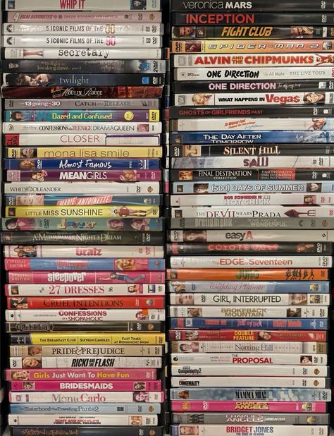 Movie Dvd Aesthetic, Dvd Movies Aesthetic, Dvds Aesthetic, Dvd Collection Aesthetic, Dvd Aesthetic, 1999 Movies, Disney Dvd Collection, Dvd Stand, Ghosts Of Girlfriends Past