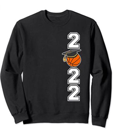 Basketball Senior Night, Senior Sweatshirts, Basketball Hoodie, School Spirit Wear, Graduation Design, Balls Shirt, Graduation Funny, Basketball Ball, Athletic Sweatshirts