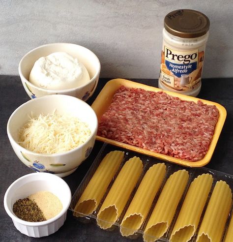 Sausage Manicotti Recipe, Sausage Manicotti, Easy Manicotti Recipe, Cute Food For Kids, Ground Sausage Recipes, Manicotti Recipe, Food For Kids, Bento Lunches, Ground Italian Sausage