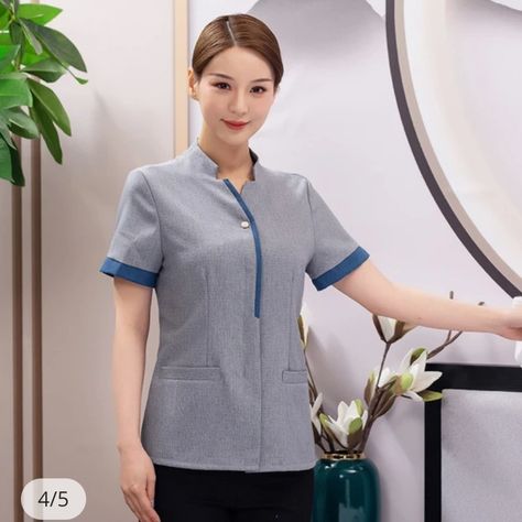 Bank Uniform Design, House Keeping Uniform, Medical Fashion, Hotel Uniform, House Keeping, Nurse Uniform, Uniform Design, Clean House, Casino