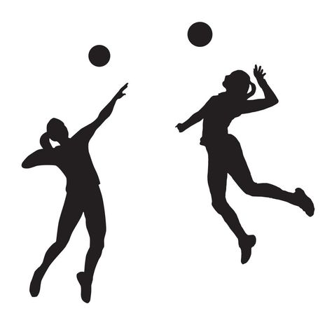 silueta de jugador de voleibol femenino Volleyball Players Female Drawing, Playing Volleyball Drawing, Volleyball Images Clip Art, Volleyball Drawing, Female Volleyball Player, People To Draw, Volleyball Sillhoute, Volleyball Png, Female Volleyball Players