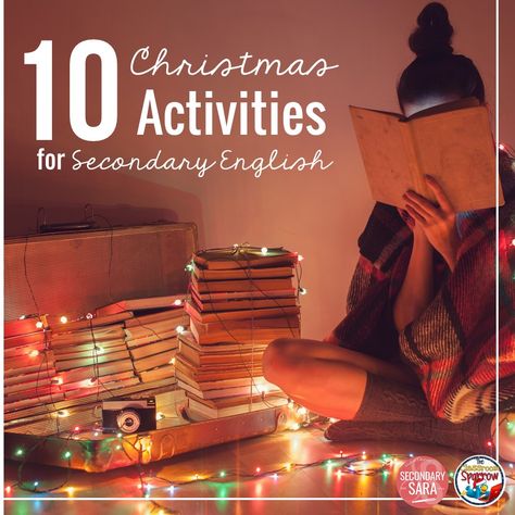 Ideas and resources for middle and high school English teachers! Christmas Reading Activities, December Lesson Plans, Christmas Lesson Plan, Christmas Writing Prompts, December Lessons, School Holiday Activities, Middle School Activities, Christmas Lesson, Classroom Christmas