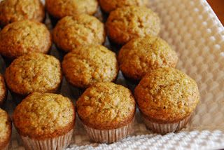 Banana Wheat Germ Muffins Wheat Germ Muffins, Wheat Germ Recipes, Nuts And Chocolate, Buttermilk Muffins, Whole Wheat Muffins, Tin Recipes, Banana Nut Muffins, Oat Muffins, Bran Muffins