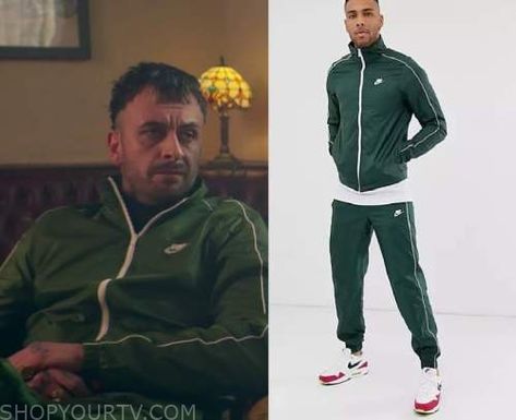 Brassic Tv, Nike Tracksuit Outfit, Joseph Gilgun, Tracksuit Outfit, Nike Tracksuit, Tv Show Outfits, Fashion Tv, Episode 5, Season 1