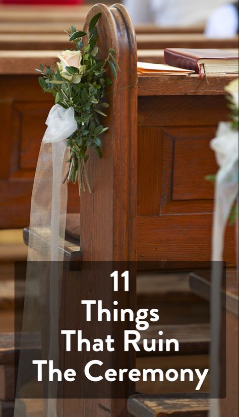 Forgetting important to-dos can really put a damper on your wedding day. Make sure your vows are perfection by remembering these 11 tasks, on SHEfinds. #wedding Wedding Signing Table Ideas, Diy Ceremony Decor, Wedding Bench Decor, Ceremony Table Decorations, Wedding Entry Decor, Wedding Entry Table Ideas, Wedding Entry Table, Wedding Entrance Table, Contemporary Wedding Decor