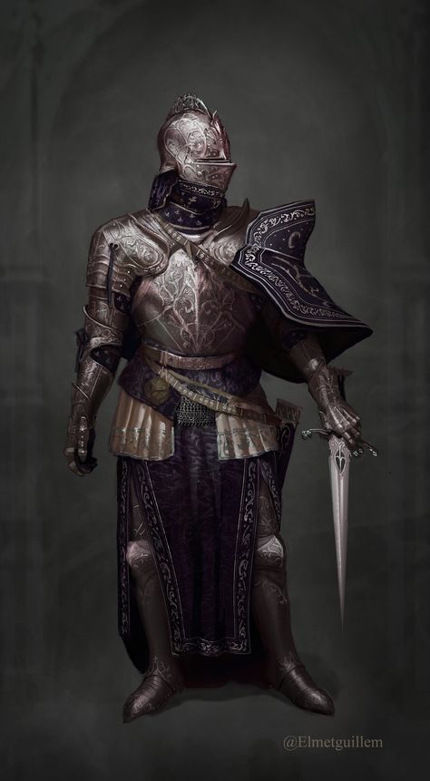 ArtStation - Knight of the Silver Grove Knight Art, Knight Armor, Dungeons And Dragons Characters, Medieval Armor, Fantasy Armor, Armor Concept, Character Design Male, Dragon Art, Dark Souls