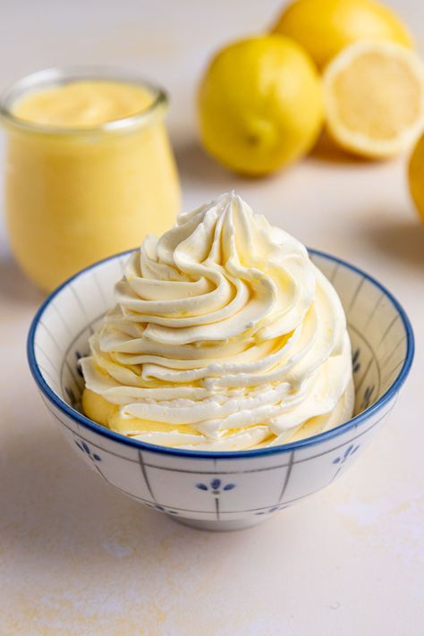 Lemon Swiss Meringue Buttercream - Bakes by Brown Sugar Lemon Swiss Meringue Buttercream, Swiss Meringue Buttercream Recipe, Lemon Buttercream Frosting, Raspberry Cupcakes, Lemon Buttercream, Lemon Cupcakes, Meringue Buttercream, Lemon Flavor, Swiss Meringue Buttercream