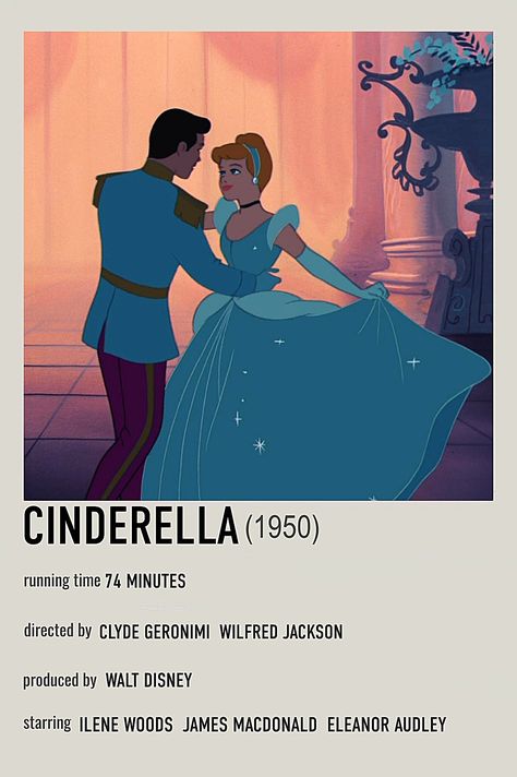 Cinderella Movie Poster, Song Collage, Cinematic Art, Polaroid Movie Poster, Cinderella 1950, Movie Poster Room, Old Disney Movies, Animated Movie Posters, Disney Movie Posters