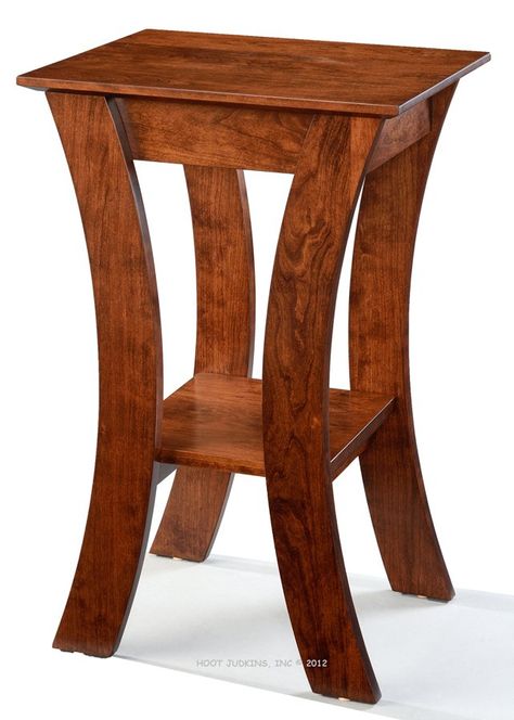 Amish Crafted Solid Cherry Grace Lamp Table in Bourbon Finish. This item is stocked in Bourbon finish or special order in other wood and color. Features solid cherry construction with Bourbon finish. This item in this wood and color is a Quick ship item. Whether you need a couple of end tables to complete your mission-style sofa or a modern coffee table to match your minimal look, we have the perfect selection to complement your home. All Simply Amish products come with a lifetime guarantee and Simple End Tables, Small Wood Tables, Useful Woodworking Projects, End Tables Ideas, Amish Table, Small Night Table, Japanese Coffee Table, Woodworking Art Ideas, Rustic Shelving