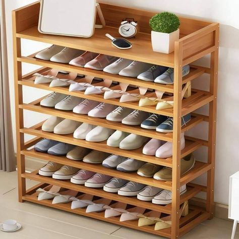 Shoe Rack In Garage, Shoe Cabinet Ideas, Wooden Shoe Rack Designs, Shoe Organization Small Space, Garage Shoe Rack, Shoe Rack Cabinet Design, Shoe Rack Design, Shoe Storage Design, Shoe Rack For Home