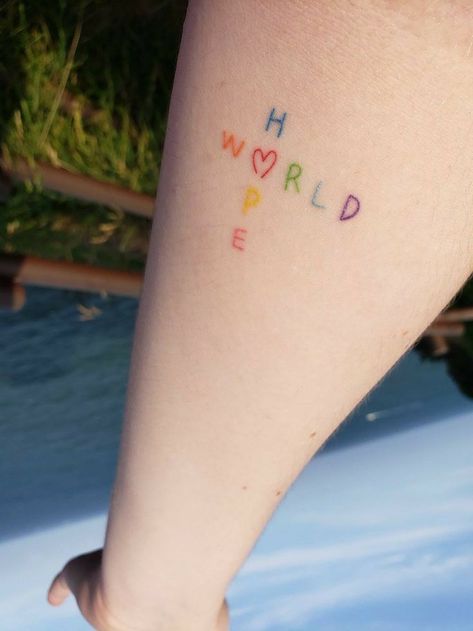 Pine Tattoo, Kpop Tattoos, Hope World, Magic Runes, Army Tattoos, Uv Tattoo, Funky Tattoos, Bts Tattoos, Cute Tiny Tattoos