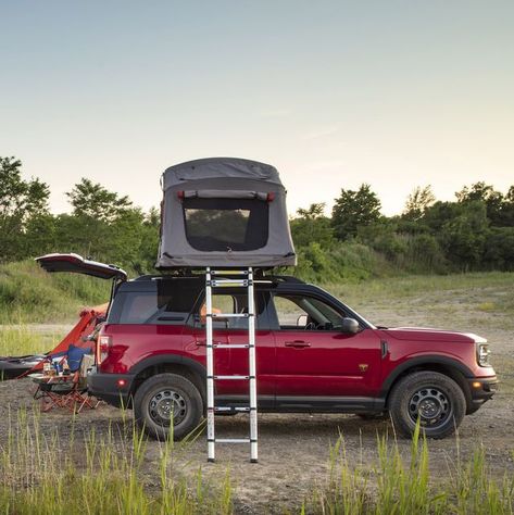 The 10 Best SUVs for Camping Compact Suv Camping, Acura Suv, Suv Tent, Molle Straps, Ford Bronco Sport, Suv Camping, Car Shopping, Best Suv, Bronco Sport