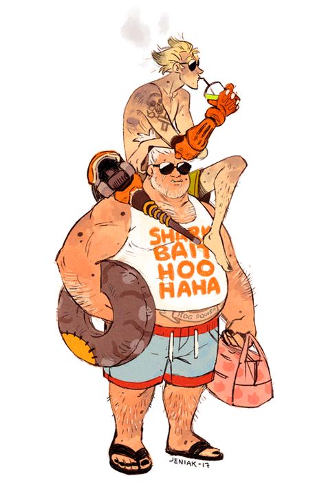 Roadhog junkrat Junk Rat, Roadhog Overwatch, Junkrat Fanart, Junkrat And Roadhog, Road Hog, Overwatch Funny, Rat Man, Overwatch Fan Art, Overwatch 2