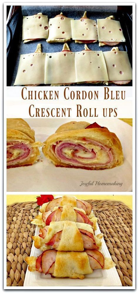 Crescent Roll Ups, Pilsbury Recipes, Breakfast Baking, Crescent Recipes, Pillsbury Recipes, Crescent Ring, Fingerfood Party, Crescent Roll Recipes, Chicken Cordon