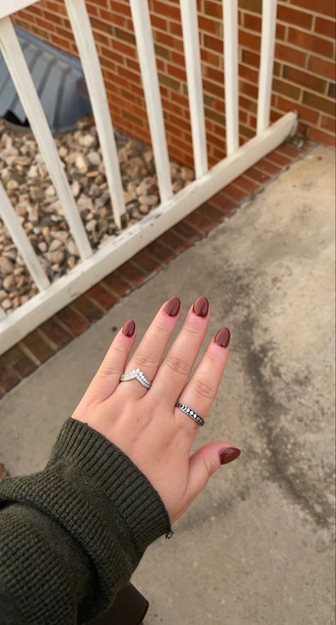 classic brown/ reddish Classic Brown, Fall Nails, Engagement Photos, Engagement Rings, Nails, Autumn Nails