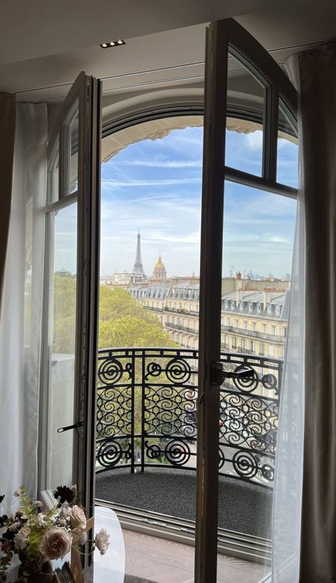 Paris Hotel View, Paris Balcony, France Hotel, Paris View, Aesthetic Paris, Paris Hotel, Paris Hotels, Aphrodite, Paris France