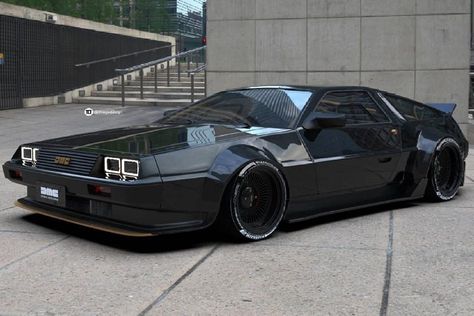 Just added to the DeLorean News section... This DeLorean DMC-12 Restomod Is Exactly What We All Need - www.DeLoreanDirectory.com/UdZQ      #DeLorean #DMC #ClassicCars #cars Cyberpunk Muscle Car, Kereta Sport, Dmc Delorean, Serie Bmw, Shelby Mustang, Custom Muscle Cars, Awesome Cars, Car Kit, Best Luxury Cars