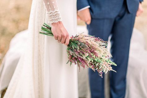 Astilbe Wedding Bouquet, Astilbe Wedding, Slinky Wedding Dress, Winery Wedding Dress, Pink Astilbe, Small Bridal Bouquets, Minimalist Wedding Dress, Chignon Wedding, Winter Wedding Bouquet