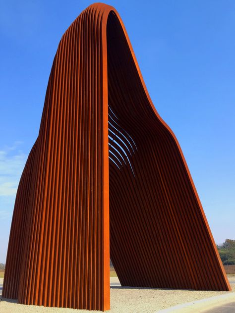 Gallery of Mountain / Zhaohong Zhang - 14 Mountain Sculpture, Architectural Sculpture, Wood Furniture Design, Geometric Architecture, Geometric Sculpture, Landscape Elements, Public Sculpture, Steel Sculpture, Diagram Architecture