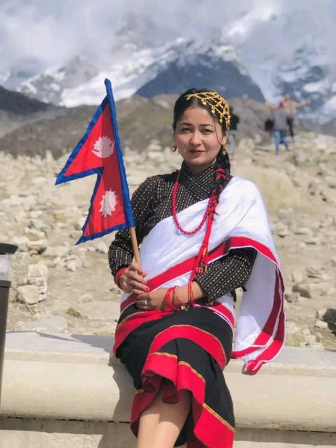 Newari Dress, Asian Traditional Clothes, Traditional Clothes, Indian Wedding Outfits, Wedding Outfits, Traditional Dresses, Traditional Outfits, Wedding Outfit, Nepal