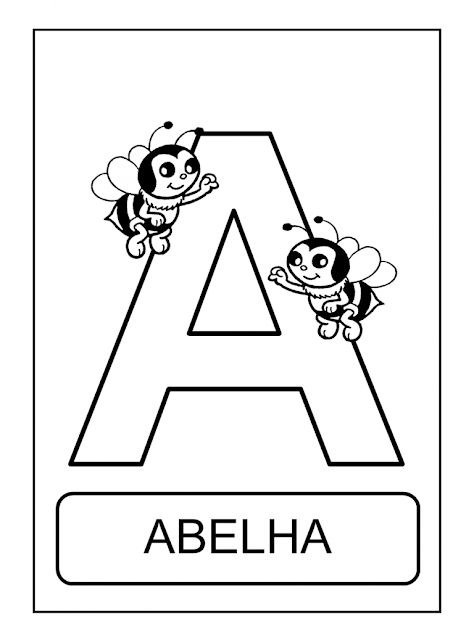 ALFABETO DE ANIMAIS PARA COLORIR, PINTAR, IMPRIMIR - ALFABETOS LINDOS PARA IMPRIMIR Eric Carle, Paw Patrol, Fun Crafts, Literacy, Activities For Kids, Abc, Preschool, Alphabet, Novelty Sign