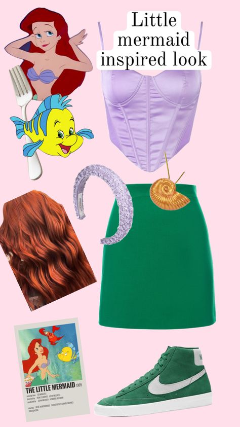 #arieloutfit #beauty #outfitinspo #littlemermaid Ariel Inspired Outfit, Ariel Halloween Costume Women, Ariel Inspired Outfits, Ariel The Little Mermaid Costume, Ariel 1989, Ariel Outfit, Ariel Halloween, Ariel Halloween Costume, Disney Princess Halloween Costumes