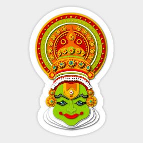 3D Traditional Kathakali mask - 3d Kathakali Mask - T-Shirt | TeePublic Kathakali Drawing, Kathakali Mask, Kathakali Face, Name Activities Preschool, Mask Drawing, Small Rangoli, Acrylic Painting Flowers, Small Rangoli Design, Rangoli Designs With Dots