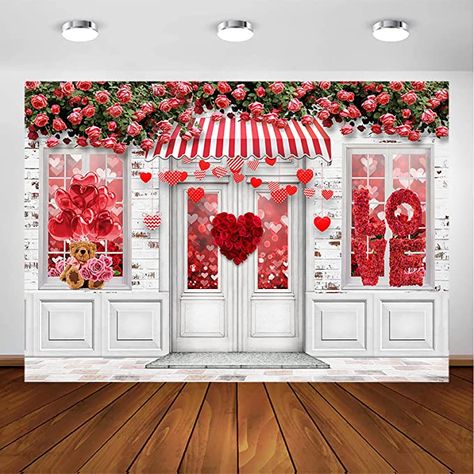 Bridal Shower Photoshoot, Red Rose Photo, Valentine Photo Backdrop, Shower Photoshoot, Portrait Backdrop, Flower Romantic, Love Rose Flower, Photoshoot Backdrops, Party Photo Backdrop