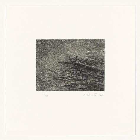 Vija Celmins. Fragment from the portfolio The Met 150. 2021 | MoMA Leslie Miller, Portfolio Drawings, Vija Celmins, Paper Composition, Hallway Art, Film Studies, Wood Engraving, Drawing Prints, Film Stills