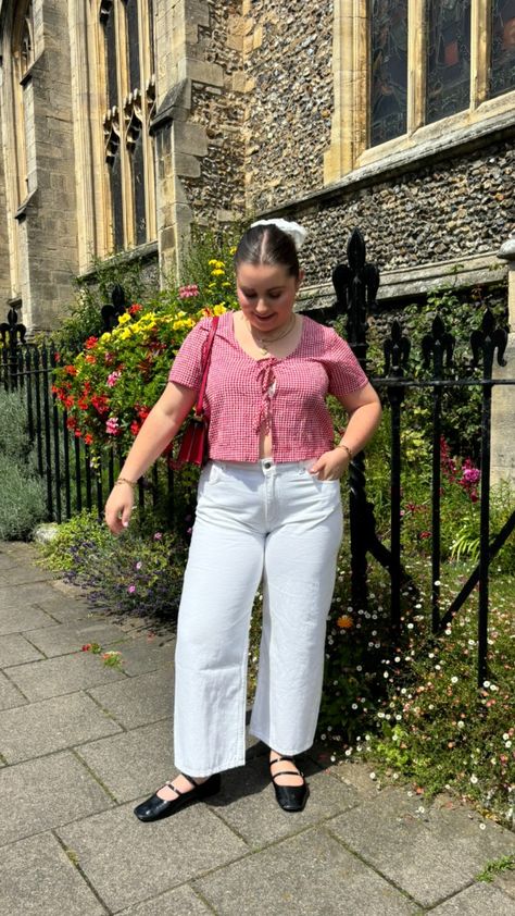 Midsize Trousers Outfit, Outfit Curvy Summer, Outfit Ballet Flats, Outfit Gorditas, Midsize Ootd, Midsize Summer Outfit, Outfit Ideas Easy, Curvy Summer Outfits, Midsize Summer