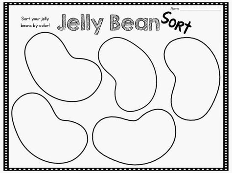 Jumping Jelly Beans! Math Activities for Kindergarten! Jelly Bean Activities For Preschool, Math Activities For Kindergarten, Letter J Activities, Preschool Easter, Abc Wall Art, English Corner, Alphabet Activities Kindergarten, Jelly Beans Easter, Shapes Kindergarten