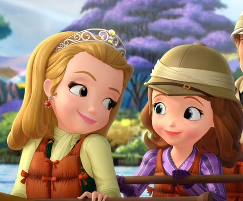 Princess Sofia And Amber, Sofia And Amber, Princess Amber, Sofia The First Characters, Iconic Duos, Princess Sofia The First, Pbs Kids, Sofia The First, Princess Sofia