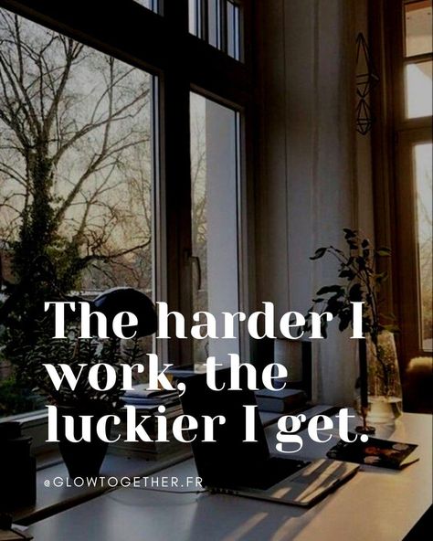 the harder I work the luckier I get | quote citation girlboss, boss, working girl, working mom, work, working, study, studies The Harder I Work The Luckier I Get, Hard Working Women, Tech Career, Quote Citation, Got Quotes, Working Mom, Working Woman, Cool Backgrounds, Working Moms