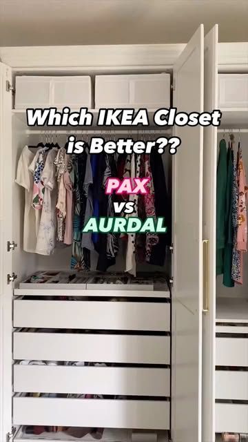 Pax Corner Wardrobe Ideas, Ikea Small Closet Ideas, Ikea Aurdal, Corner Wardrobe Ideas, Ikea Closet Ideas, Pax Corner, Pax Corner Wardrobe, Pax Closet, Pax System