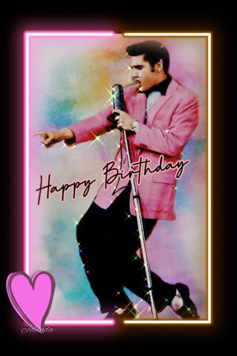 Elvis Presley's Birthday, Elvis Party, Happy 89th Birthday, Happy Birthday Elvis, Elvis Birthday, Elvis Presley Wallpaper, 89th Birthday, Gorgeous Man, Elvis Presley Pictures