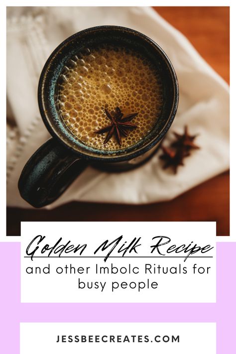 Feel the golden embrace of Imbolc with these simple solitary rituals! Try this warming golden milk recipe and easy Imbolc practices that are perfect for busy people who still want to acknowledge the turning of the wheel. Imbolc Drinks, Imbolc Ritual, Golden Milk Recipe, Foodie Photography, The Turning, Golden Milk, Best Street Food, Plant Based Milk, Busy People