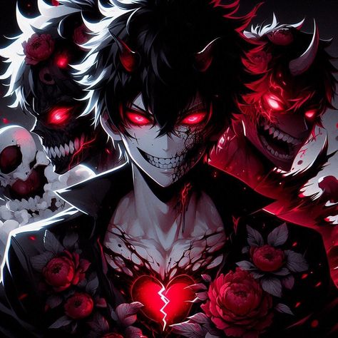 Dark Evil Wallpaper, Evil Anime Boy, Evil Anime Characters, Demon Anime Boy, Demon Pfp, Diablo Anime, Dark Evil, Anime Photo Profile Dark, Evil Demons